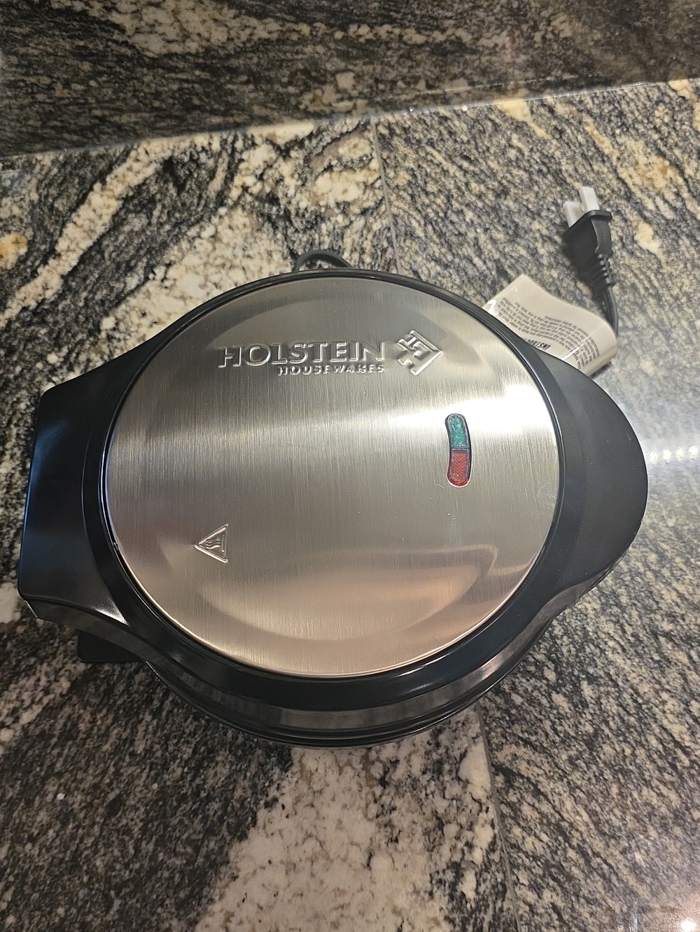 Holstein Housewares Stainless Electric Omelette Maker - Silver & Black